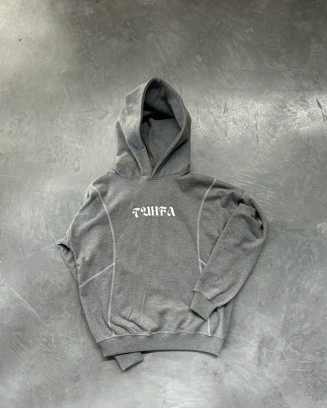 Tuhfa's gray hoodie
